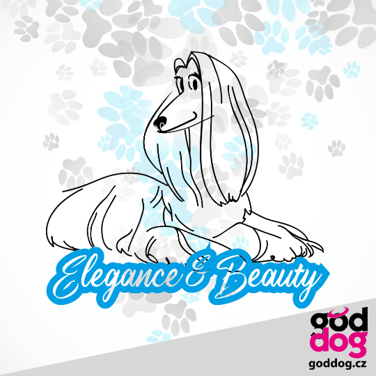 Pánské funkční tričko afgánský chrt Beauty & Elegance