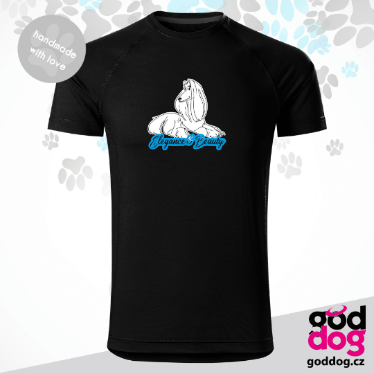 Pánské funkční tričko afgánský chrt Beauty & Elegance