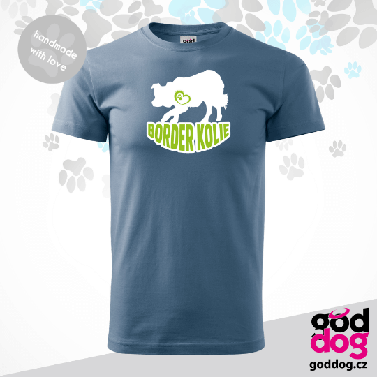 Pánské tričko border kolie Silueta