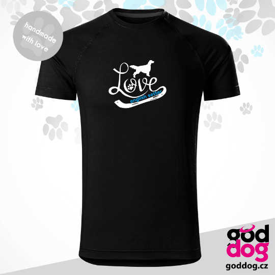 Pánské funkční tričko anglický setr Love Edition