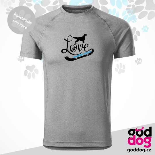 Pánské funkční tričko anglický setr Love Edition