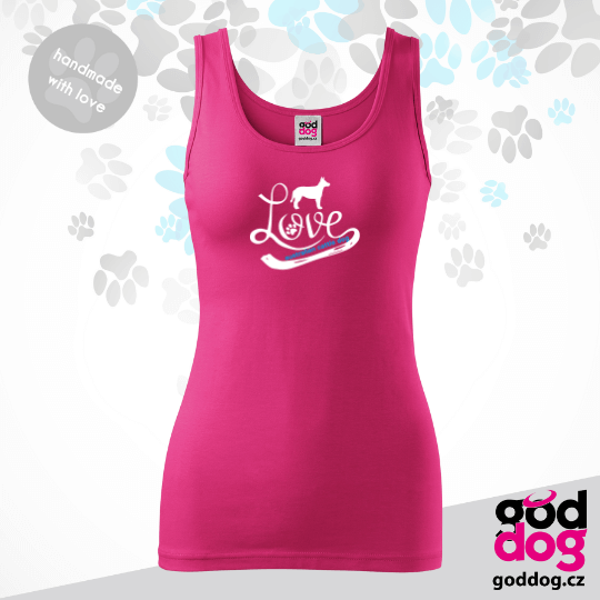 Dámské tílko australský honácký pes Love Edition