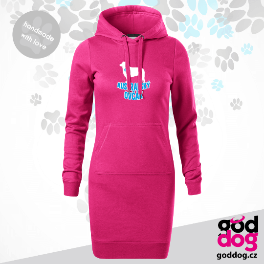 Mikinošaty australský ovčák Silueta