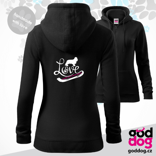 Dámská mikina kavalír King Charles Španěl Love Edition