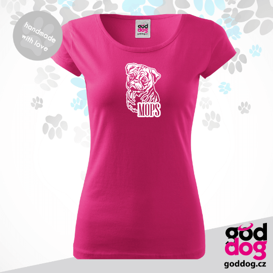 Dámské tričko mops Mops