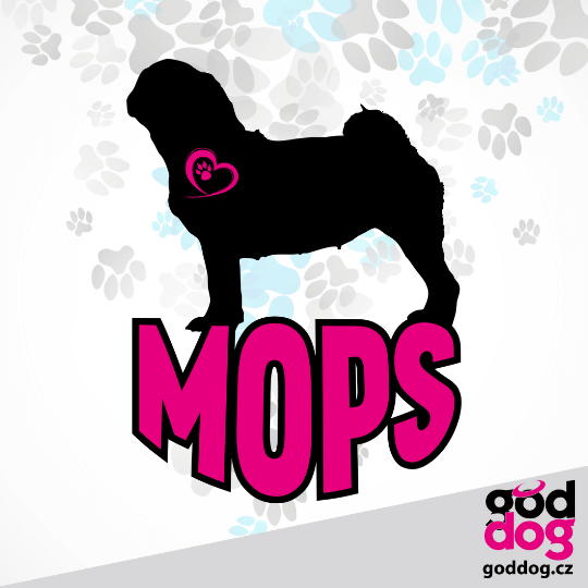 Mikinošaty mops Silueta