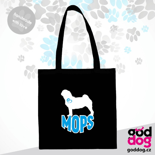 Nákupní taška mops Silueta