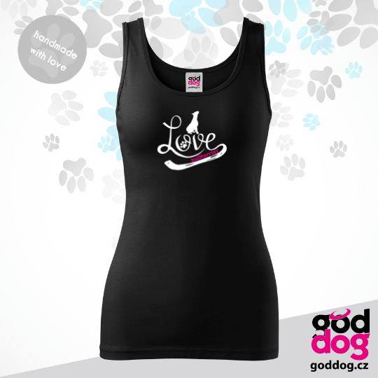 Dámské tílko bulteriér Love Edition
