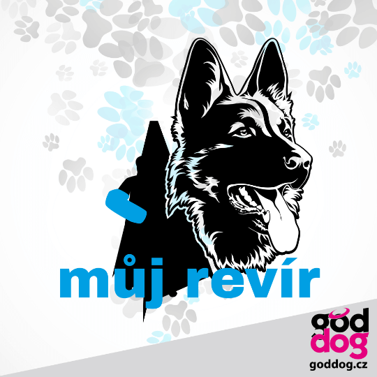 Pánské funkční tričko německý ovčák Můj revír