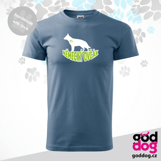 Pánské tričko německý ovčák Silueta