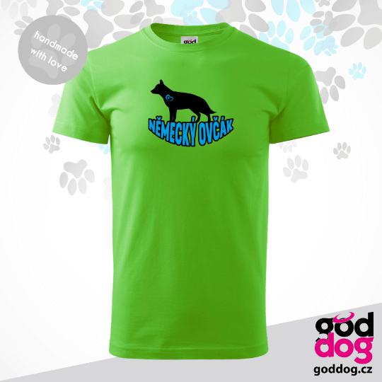 Pánské tričko německý ovčák Silueta