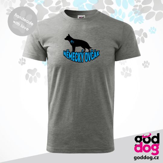 Pánské tričko německý ovčák Silueta