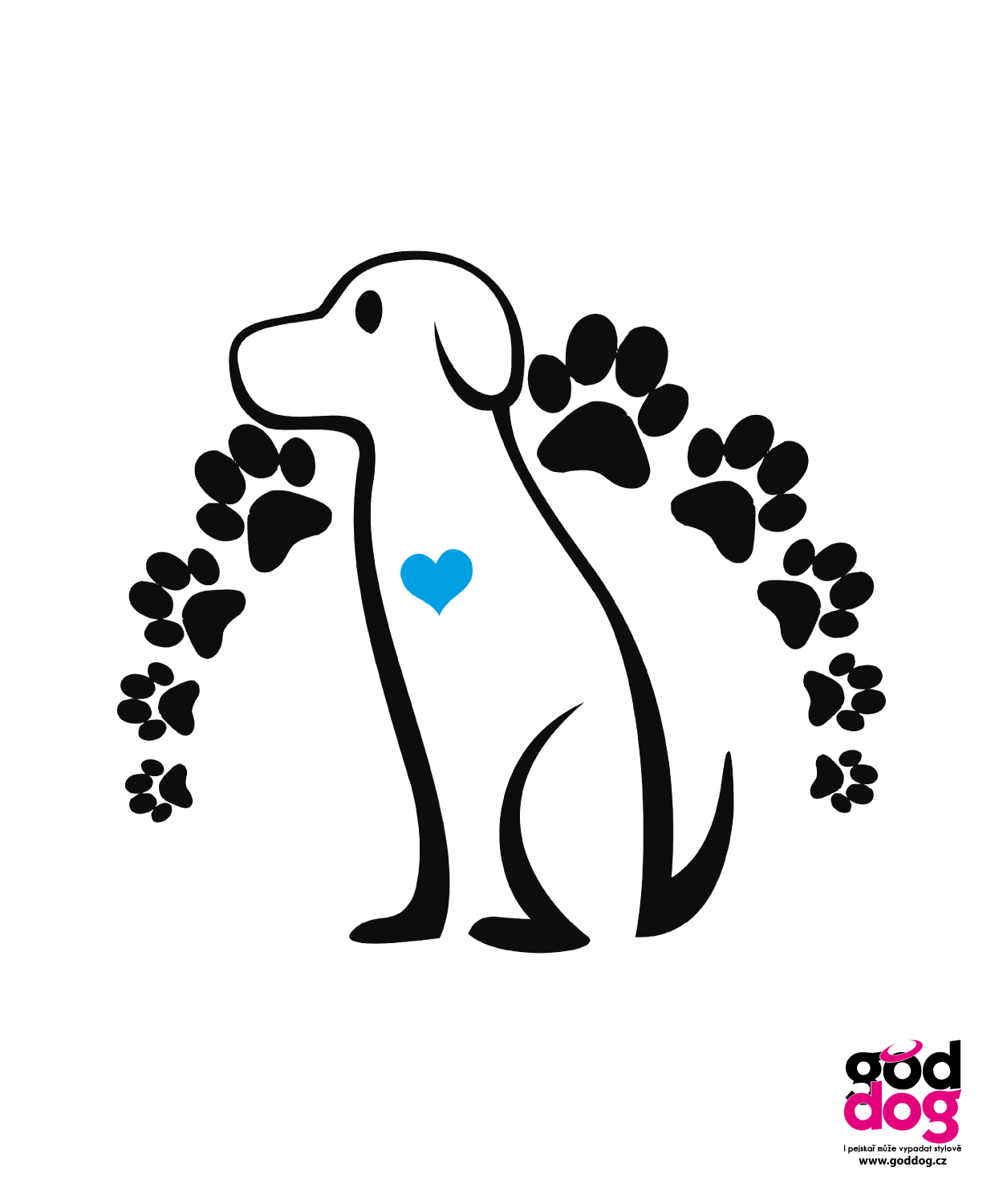 Pánské tričko Dog Paws