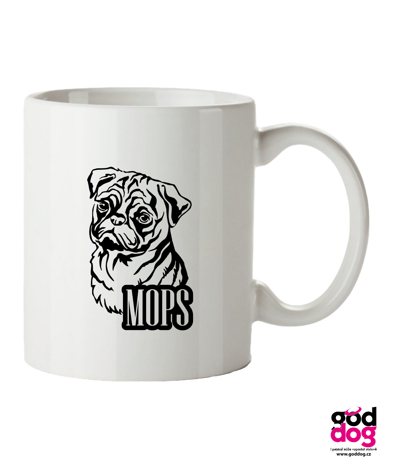 Keramický hrnek Mops