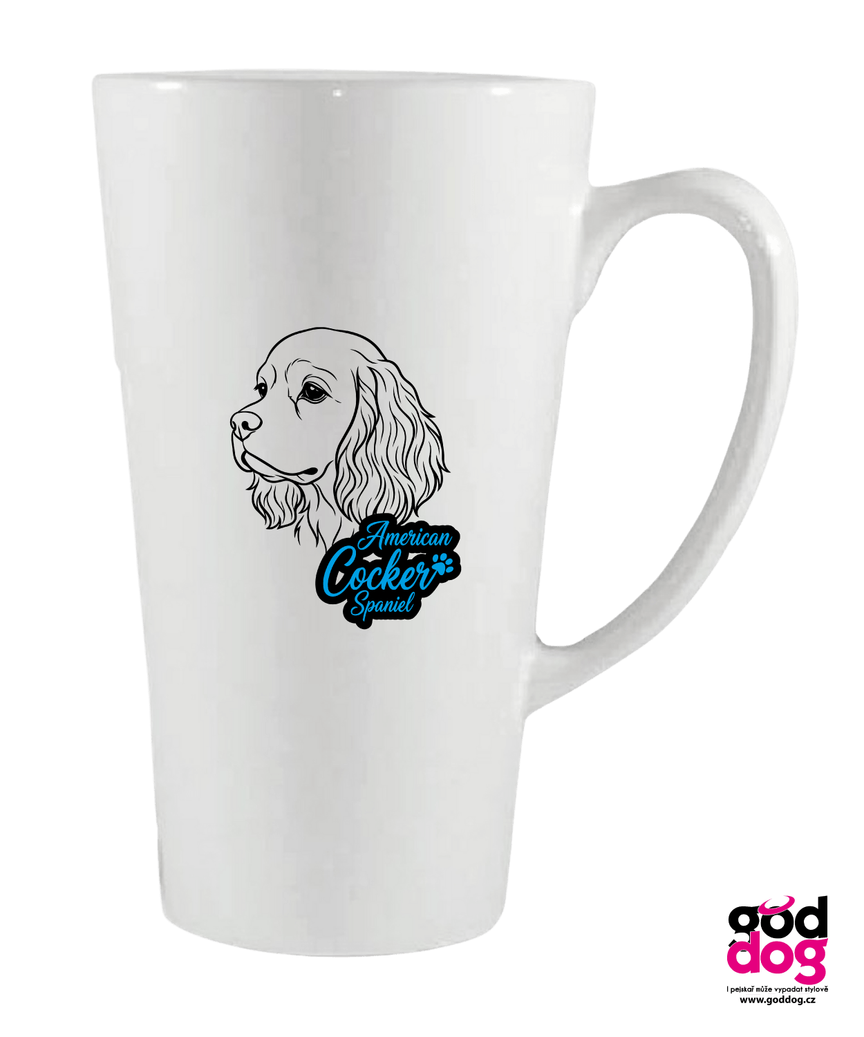 Keramické latté American Cocker Spaniel
