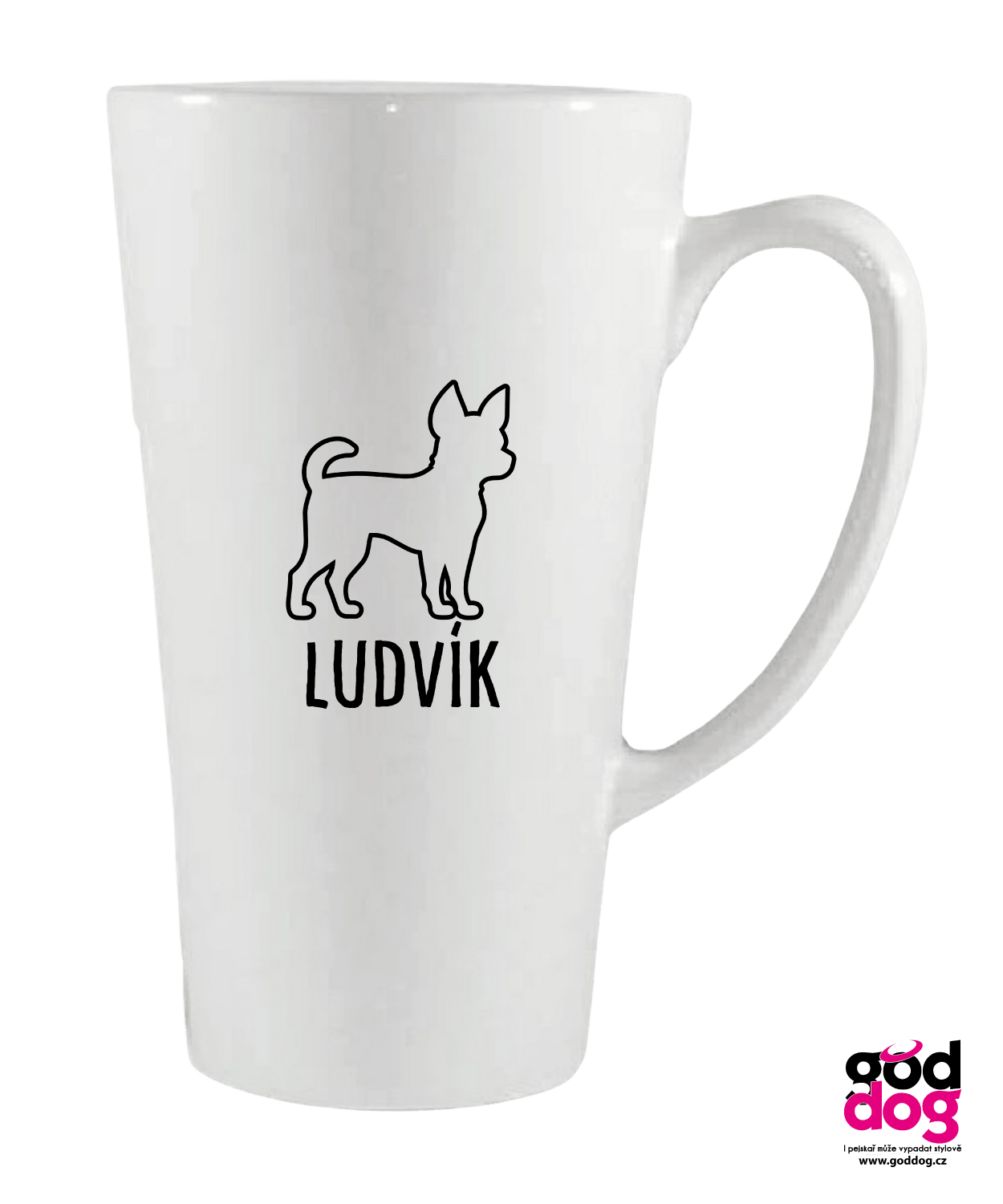Keramické latté „Moje Čivava“