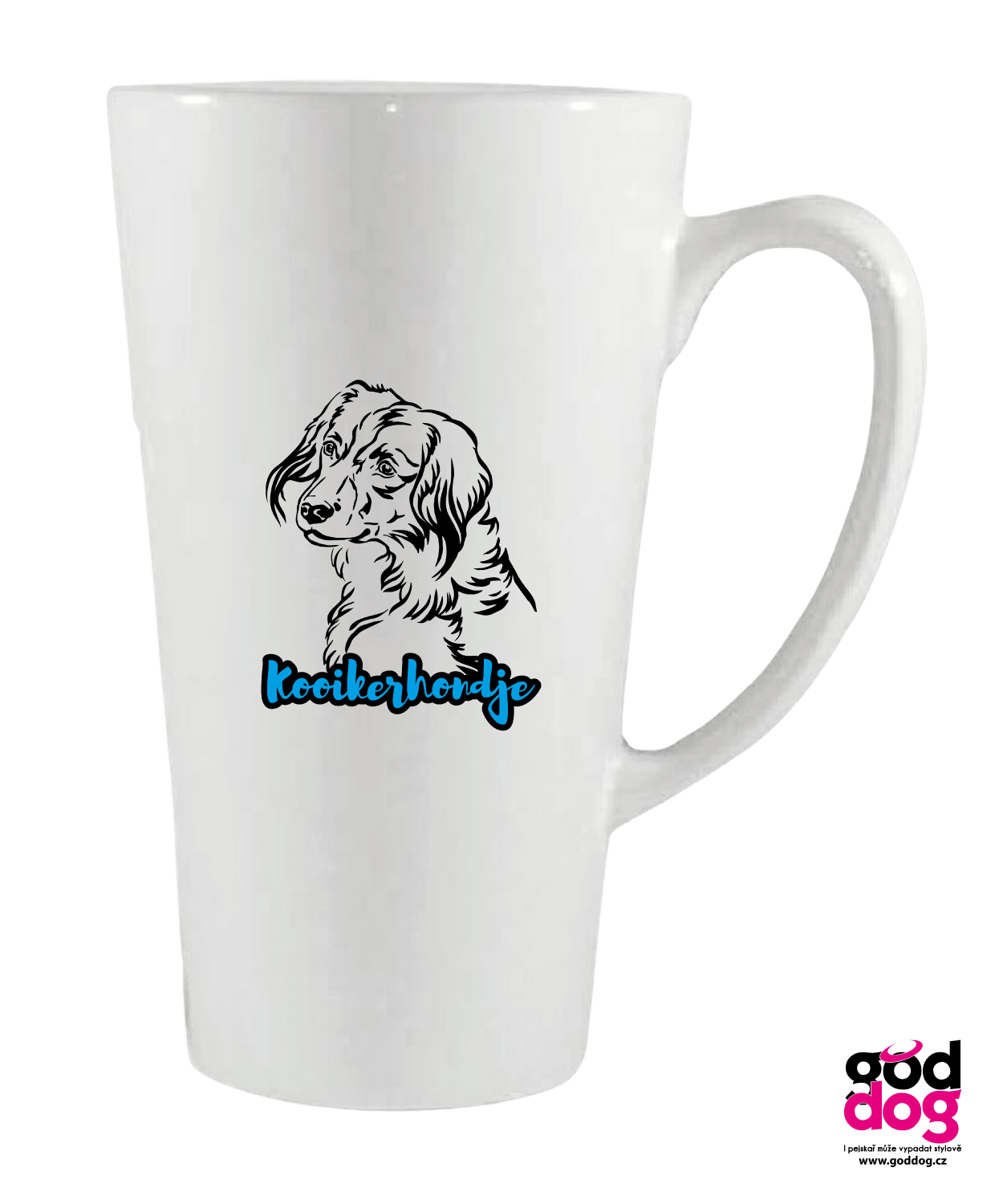 Keramické latté Kooikerhondje