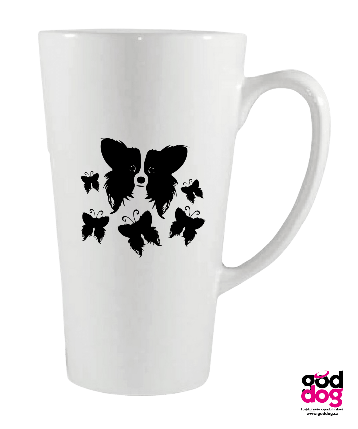 Keramické latté Motýl