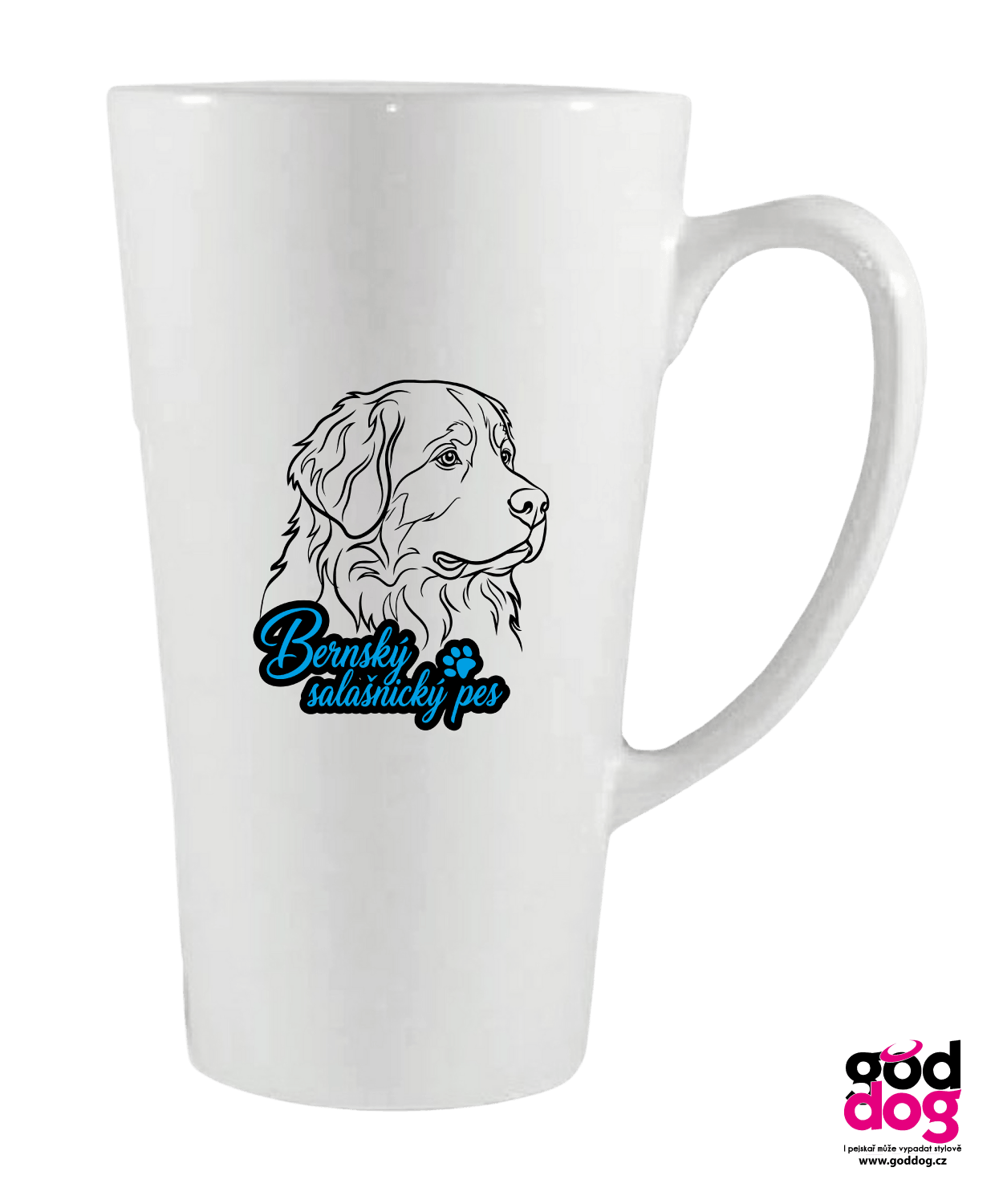 Keramické latté Bernský salašnický pes