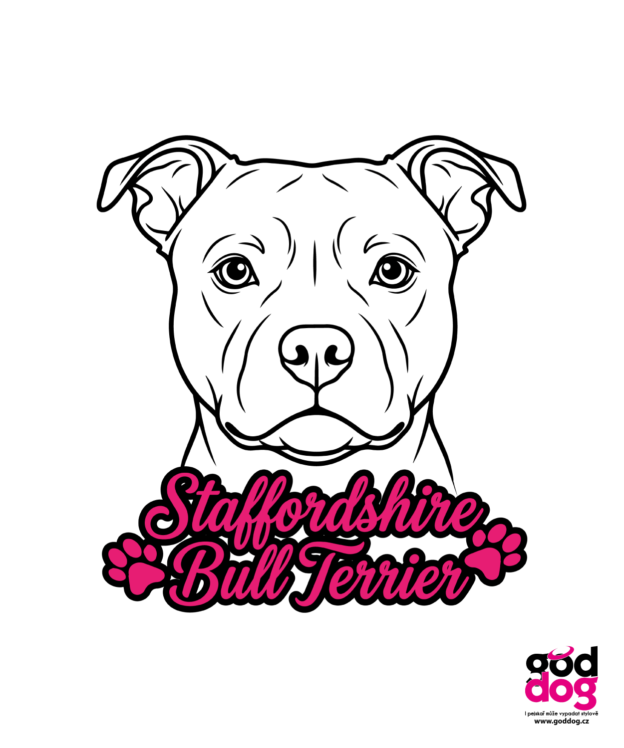 Dámské tričko Staffordshire Bull Terrier