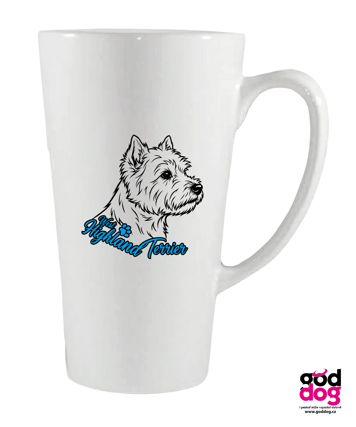 Keramické latté West Highland Terrier