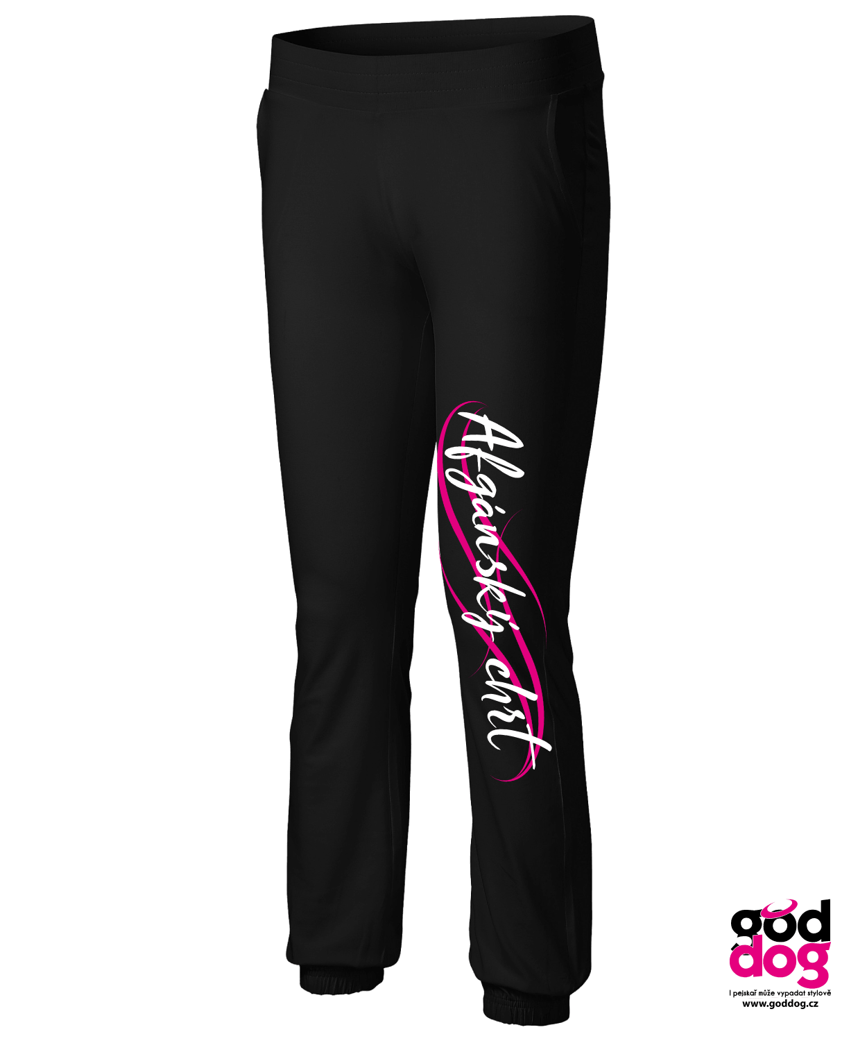 Tepláky Afgánský chrt pink