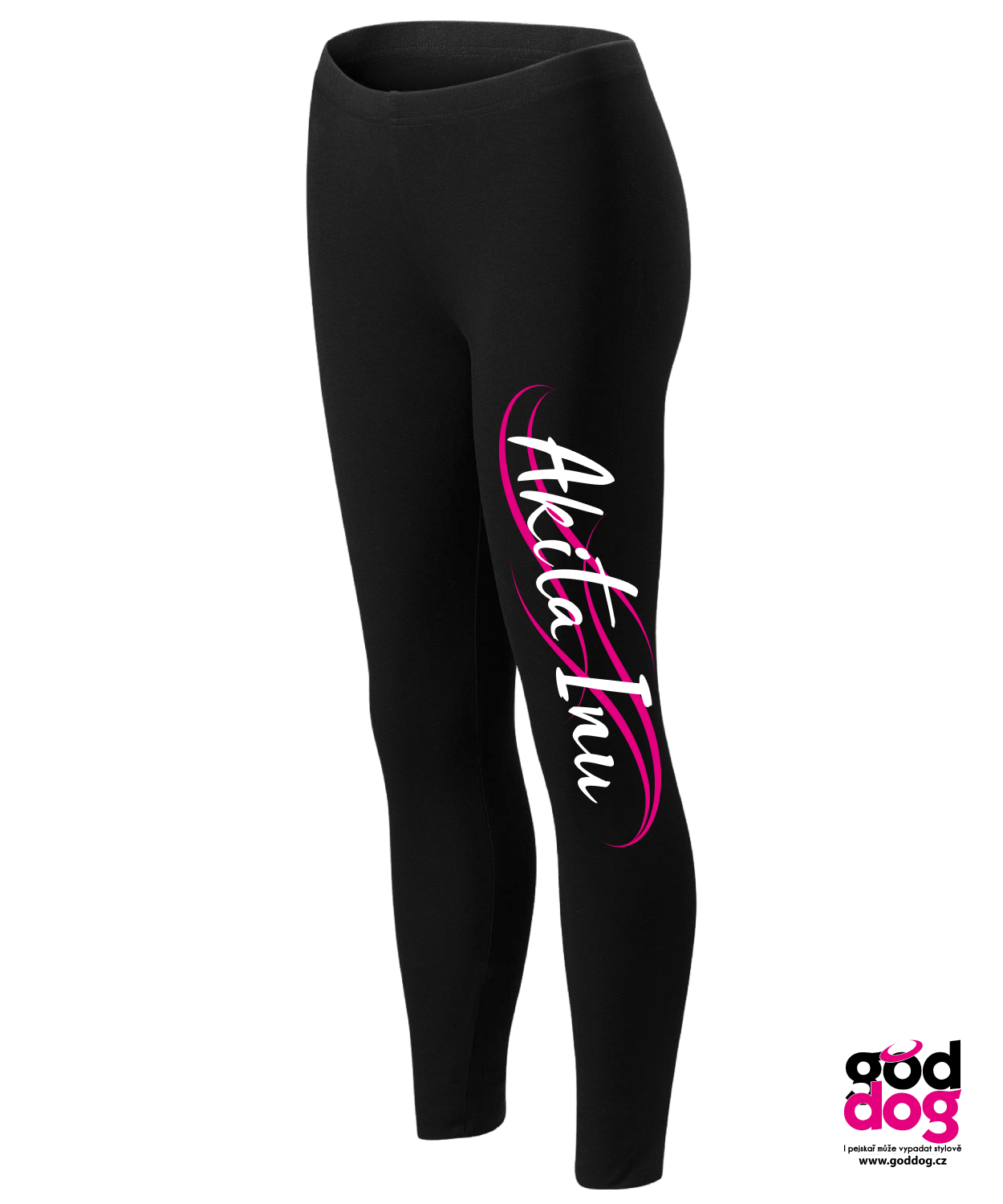 Legíny Akita Inu pink