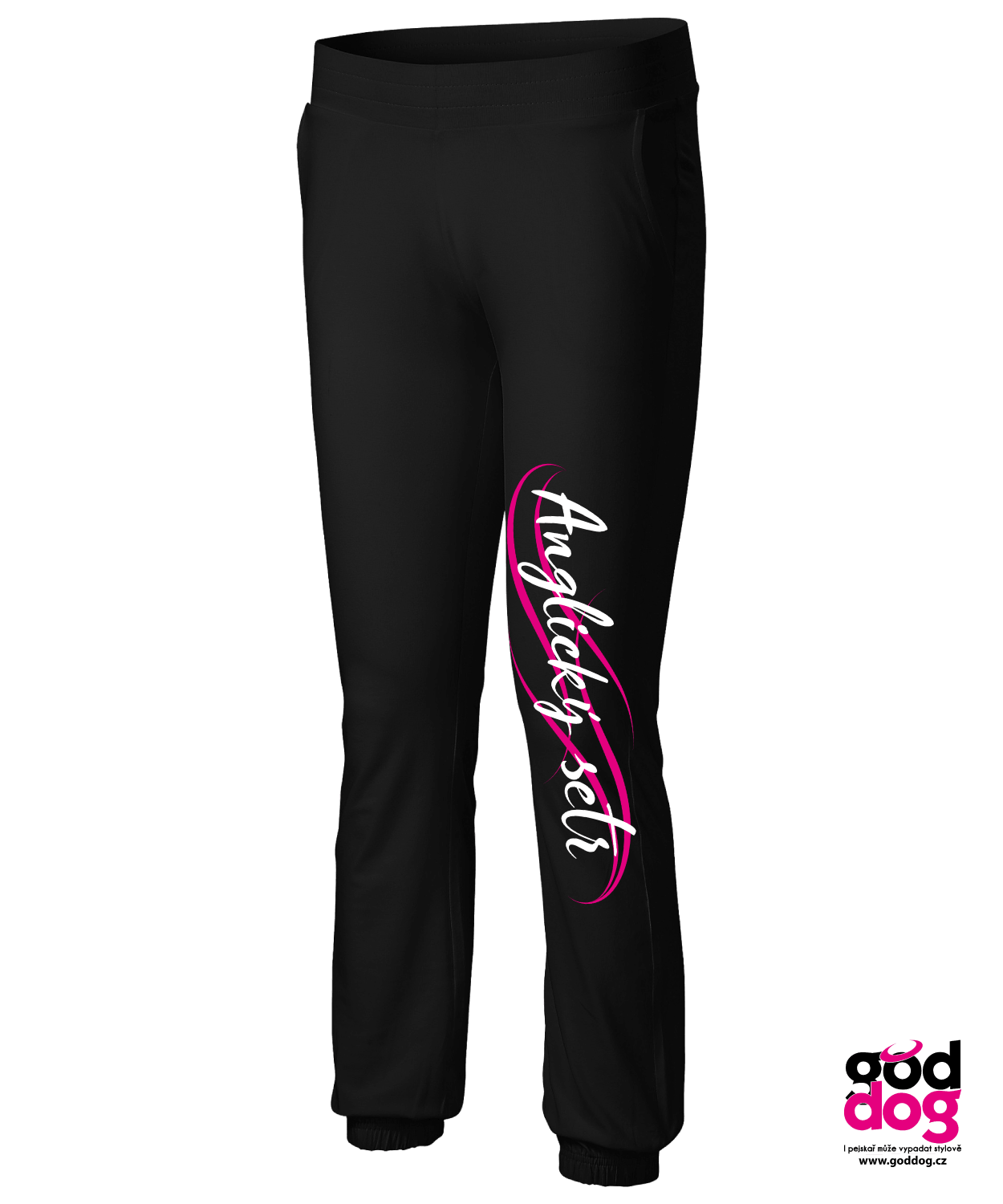 Tepláky Anglický setr pink