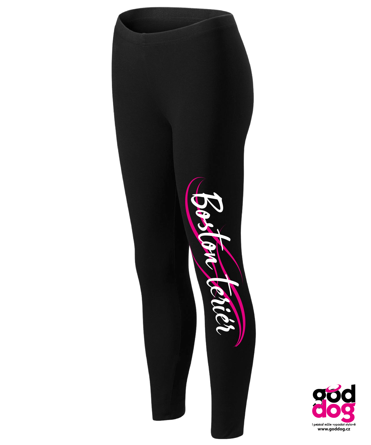 Legíny Bostonský teriér pink