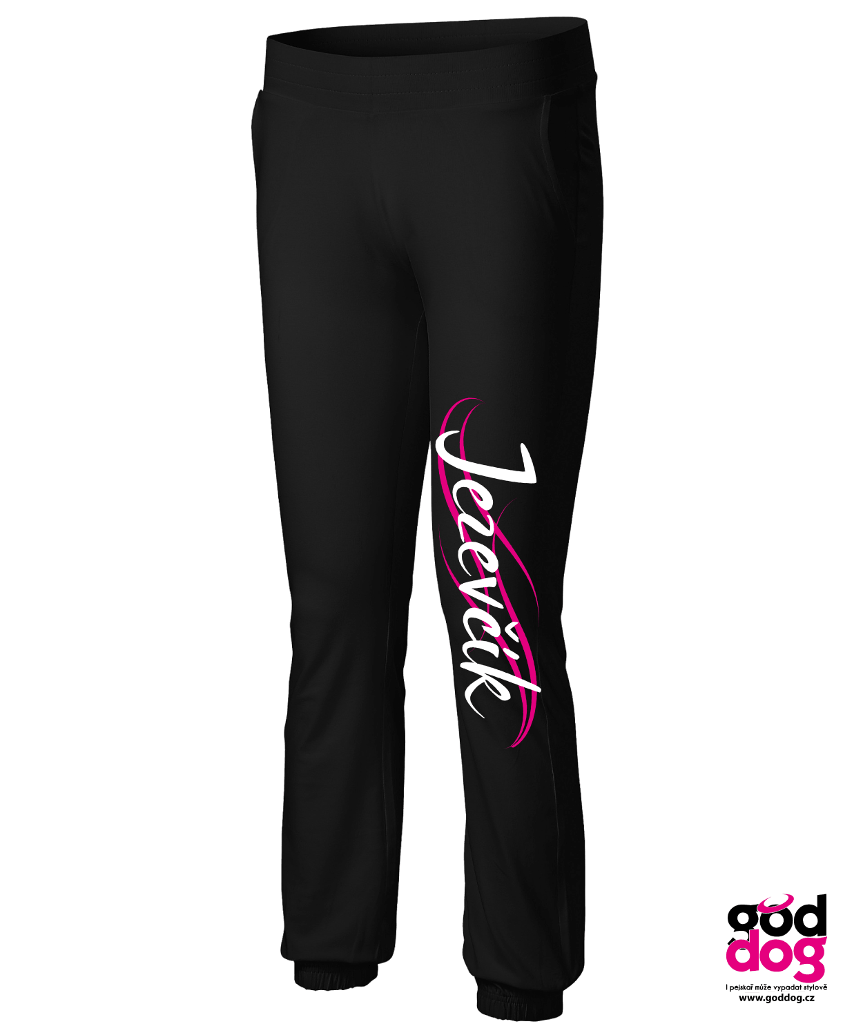 Tepláky Dlouhosrstý jezevčík pink