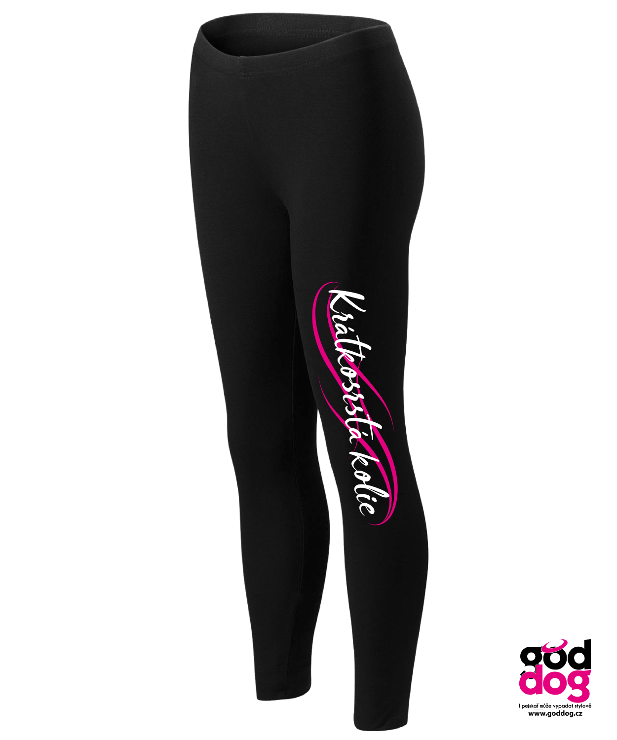 Legíny Krátkosrstá kolie pink