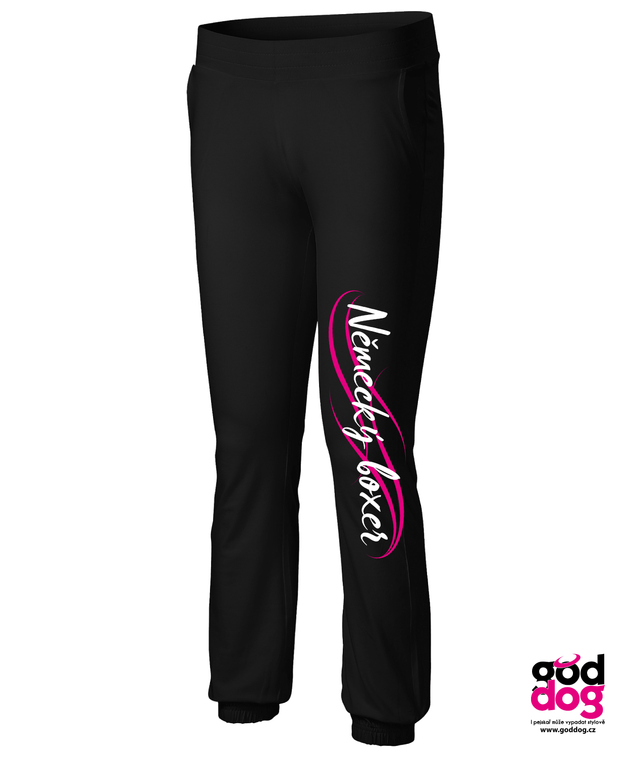 Tepláky Německý boxer pink