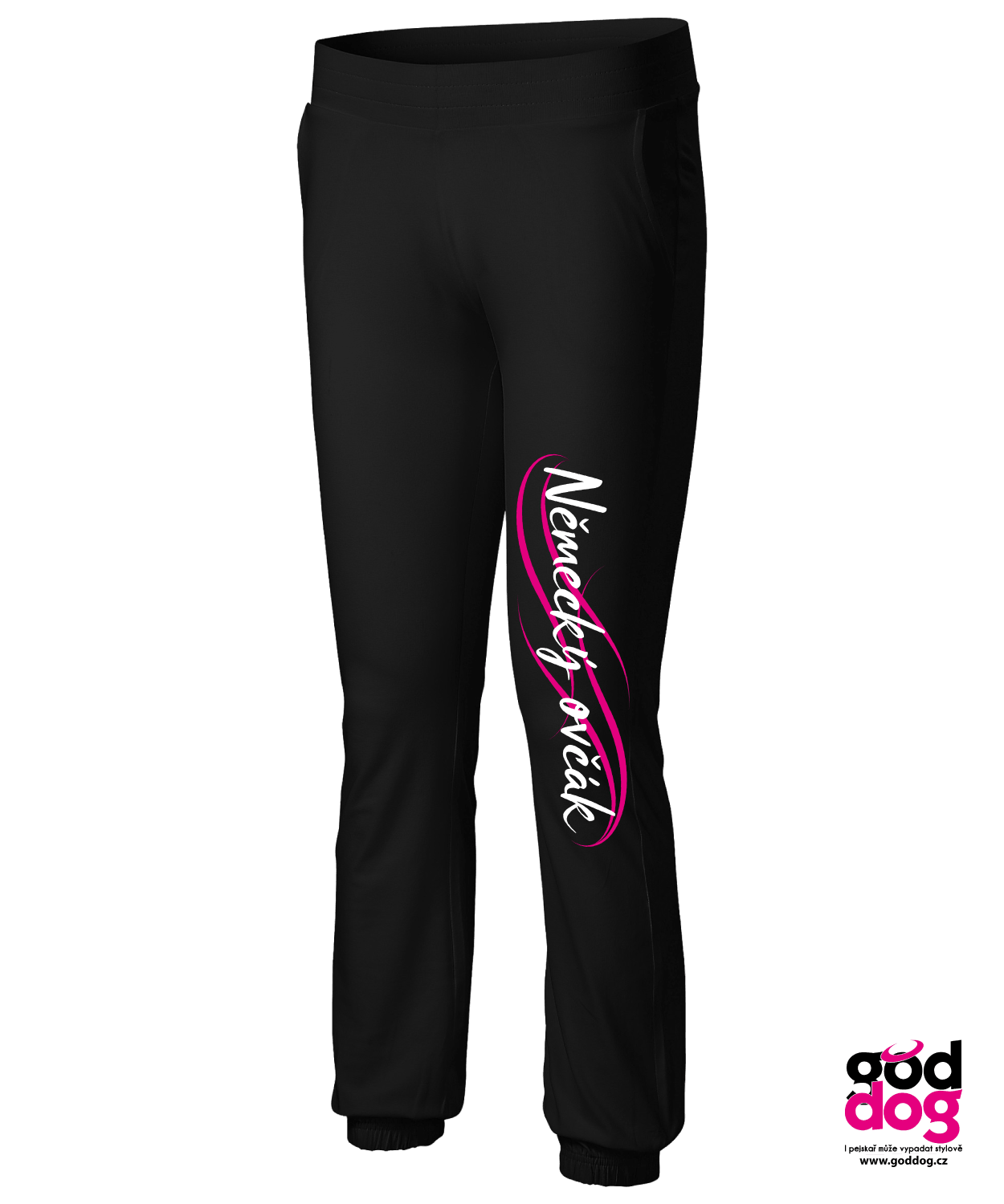 Tepláky Německý ovčák pink